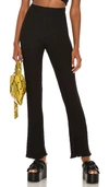 Simon Miller Black Fine Rib Saturn Lounge Pants In Black