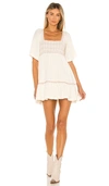 Free People Easy To Love Bubble Mini Dress In Cream