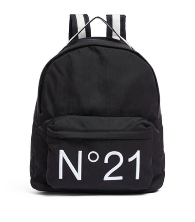 N°21 Logo Backpack In Black