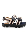 GUCCI KIDS LOGO STRIPE SANDALS,17023123