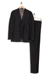 HART SCHAFFNER MARX NEW YORK FIT SOLID WOOL SUIT