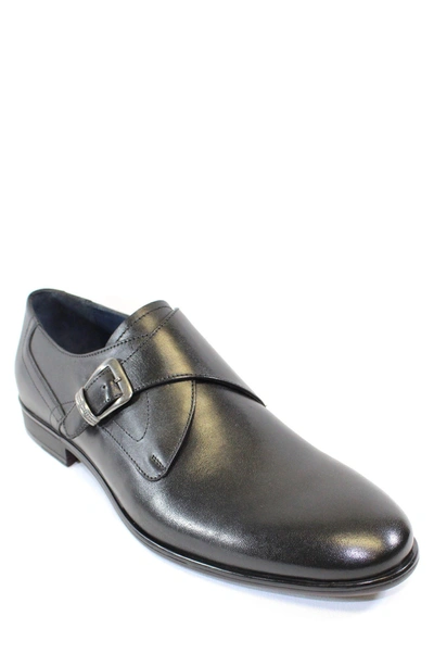 Vellapais Scot Monk Strap Shoe In Black