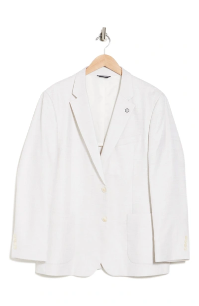 Nautica White Structured Two Button Notch Lapel Sport Coat