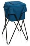 Picnic Time Camping Party Cooler With Stand In Blue
