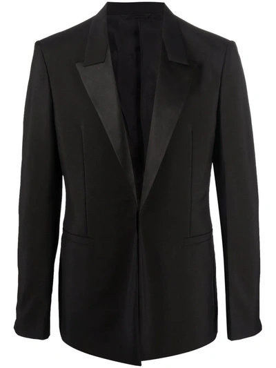 Givenchy Satin-lapel Blazer In Schwarz