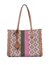 Kate Spade Four Leaf Clover Pattern Tote In Rosa