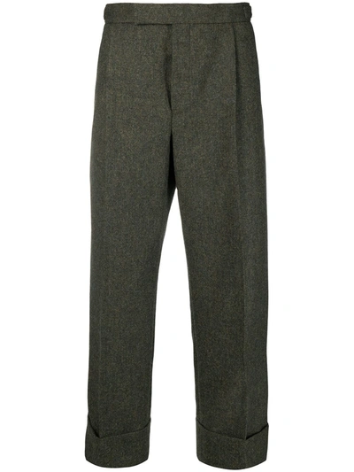 Thom Browne Tailored Straight-leg Trousers In Grey