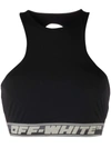 OFF-WHITE LOGO-BAND SPORTS BRA