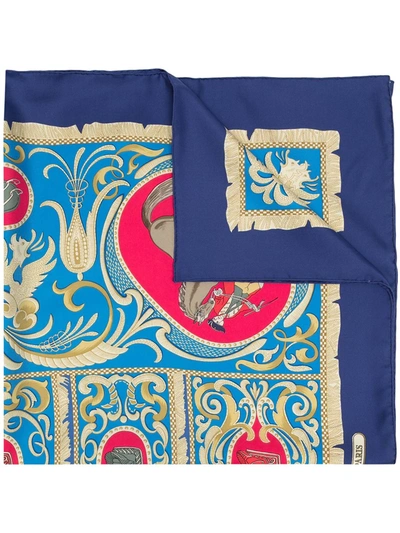 Pre-owned Hermes 1990s  La Presentation Silk Scarf In Multicolour