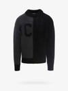 Gcds Color Block Sweater In Black And Anthracite In Black
