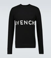 Givenchy Split Printed Sweatshirt In 黑色