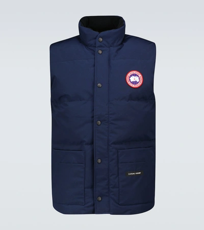 Canada Goose Freestyle Quilted Down Gilet In Blue