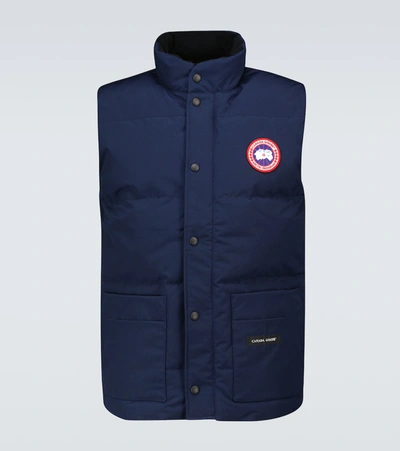 Canada Goose Lawrence Nylon Down Vest In Blue