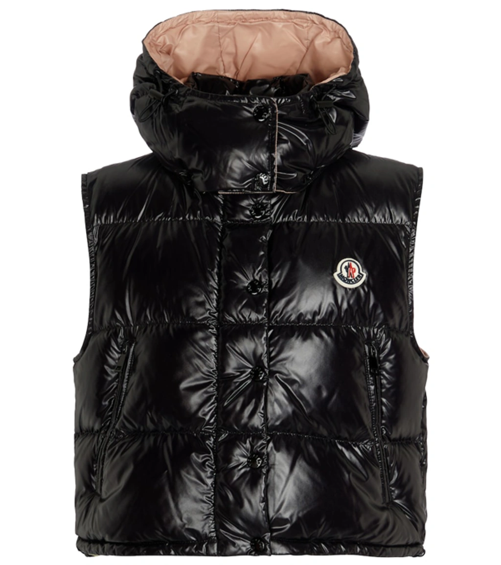 関税込 Moncler Pinchot Lame Down Gilet Silver Pinchot Lamé Down Gilet - Vests for Women | Moncler IT