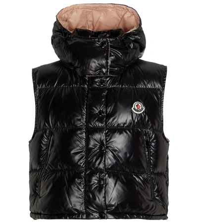 Moncler Alpiste亮面尼龙羽绒马甲 In Black