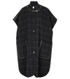 BURBERRY CHECKED WOOL AND CASHMERE CAPE,P00576459