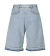 Philosophy Di Lorenzo Serafini Wide-leg Denim Shorts In Blue