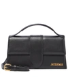 Jacquemus Le Bambino Small Leather Shoulder Bag In Black