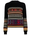 Etro Metallic Fair Isle Wool-blend Sweater In Multicoloured