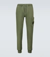 Stone Island Cotton Drawstring Compass Sweatpants In Green