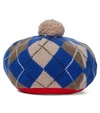 BURBERRY 羊毛混纺贝雷帽,P00577515