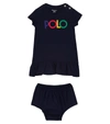 POLO RALPH LAUREN BABY DRESS AND BLOOMERS SET,P00578504