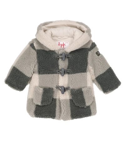 Il Gufo Babies' Hooded Coat In 灰色