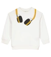 FENDI PRINTED COTTON JERSEY SWEATSHIRT,P00597419