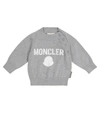 MONCLER 徽标棉质毛衣,P00590086