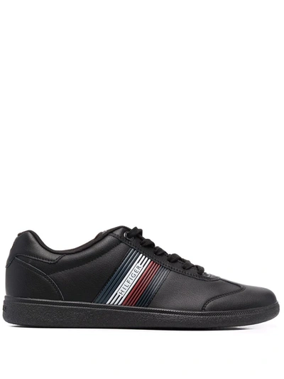 Tommy Hilfiger Core Corporate 低帮板鞋 In Black