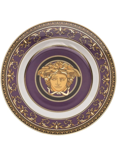 Versace Medusa Marine Plate (18cm) In Purple