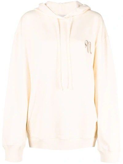 Nanushka Organic Cotton Hoodie In Neutrals