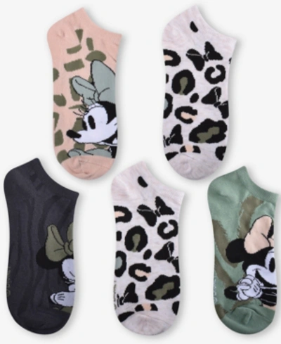 Planet Sox 5-pk. Minnie Mouse Wild Things No-show Socks In Blush