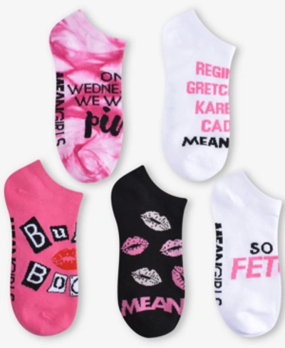 Planet Sox 5-pk. Mean Girls No-show Socks In Pink