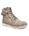 Cliffs By White Mountain Women's Kelsie Lace-up Booties In Stone Fabric