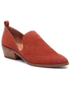 Lucky Brand Mahzan Chop-out Flats Women's Shoes In Burnt Henna