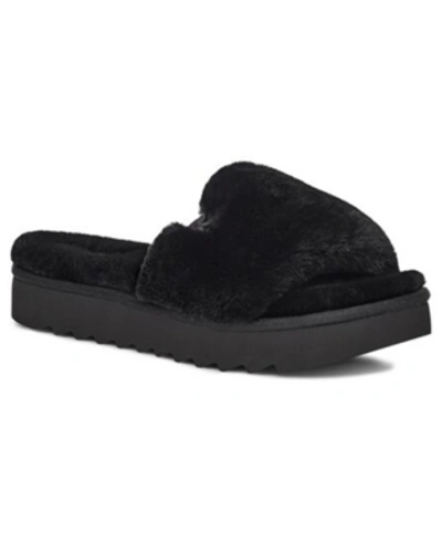 Koolaburra By Ugg Women's Fuzz-ah Slip-on Sandals Women's Shoes In Black