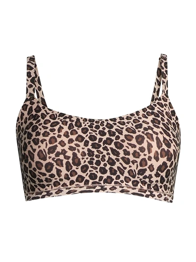 Chantelle Leopard-print Soft Stretch Padded Bralette