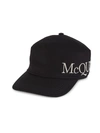 Alexander Mcqueen Oversized Logo Hat In Ivory Black