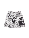 DOLCE & GABBANA LITTLE GIRL'S & GIRL'S LOGO GRAFFITI PRINT SKIRT,400014520285