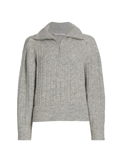 Gestuz Alphagz Half-zip Sweater In Grey