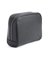 Royce New York Leather Toiletry Bag In Black