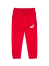 OFF-WHITE LITTLE KID'S & KID'S ROUNDED LOGO SWEATPANTS,400014735133