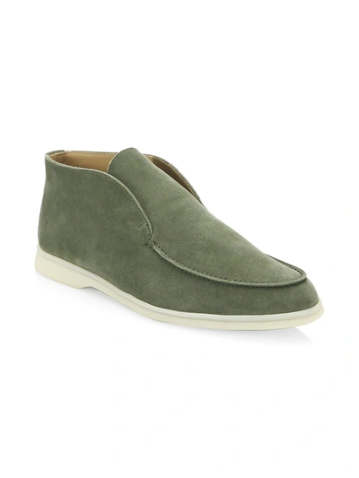 Loro Piana Men's Polacchino Suede Slip-on Chukka Boots In Leviero