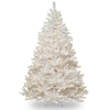 National Tree Company National Tree 7' Winchester White Pine Hinged Tree With Silver Glitter And 450 Clear Lights In White