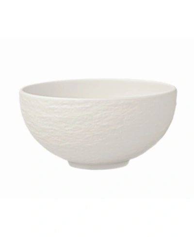 Villeroy & Boch Manufacture Rock Blanc Medium Rice Bowl In White