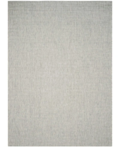 Safavieh Courtyard Cy8576 Gray And Turquoise 9' X 12' Sisal Weave Outdoor Area Rug