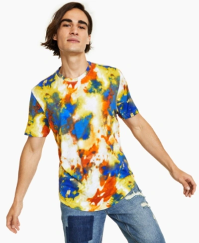 Sun + Stone Men's Tie-dye T-shirt, Created For Macy's In Curry Gold