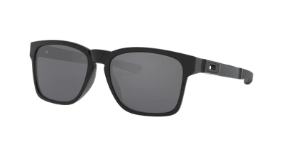 Oakley Men's Rectangle Sunglasses, Oo9272 55 Catalyst In Black Iridium