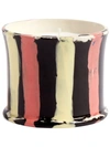 Hay Striped Scented Orange Flower Candle In Orange